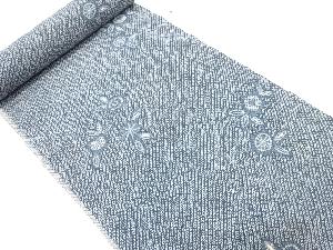 アンティーク　花に疋田模様　羽尺反物